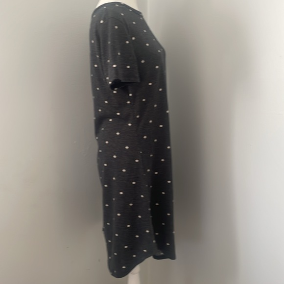 Liam & Co. polka dot gray midi casual dress, size M - Picture 2 of 6